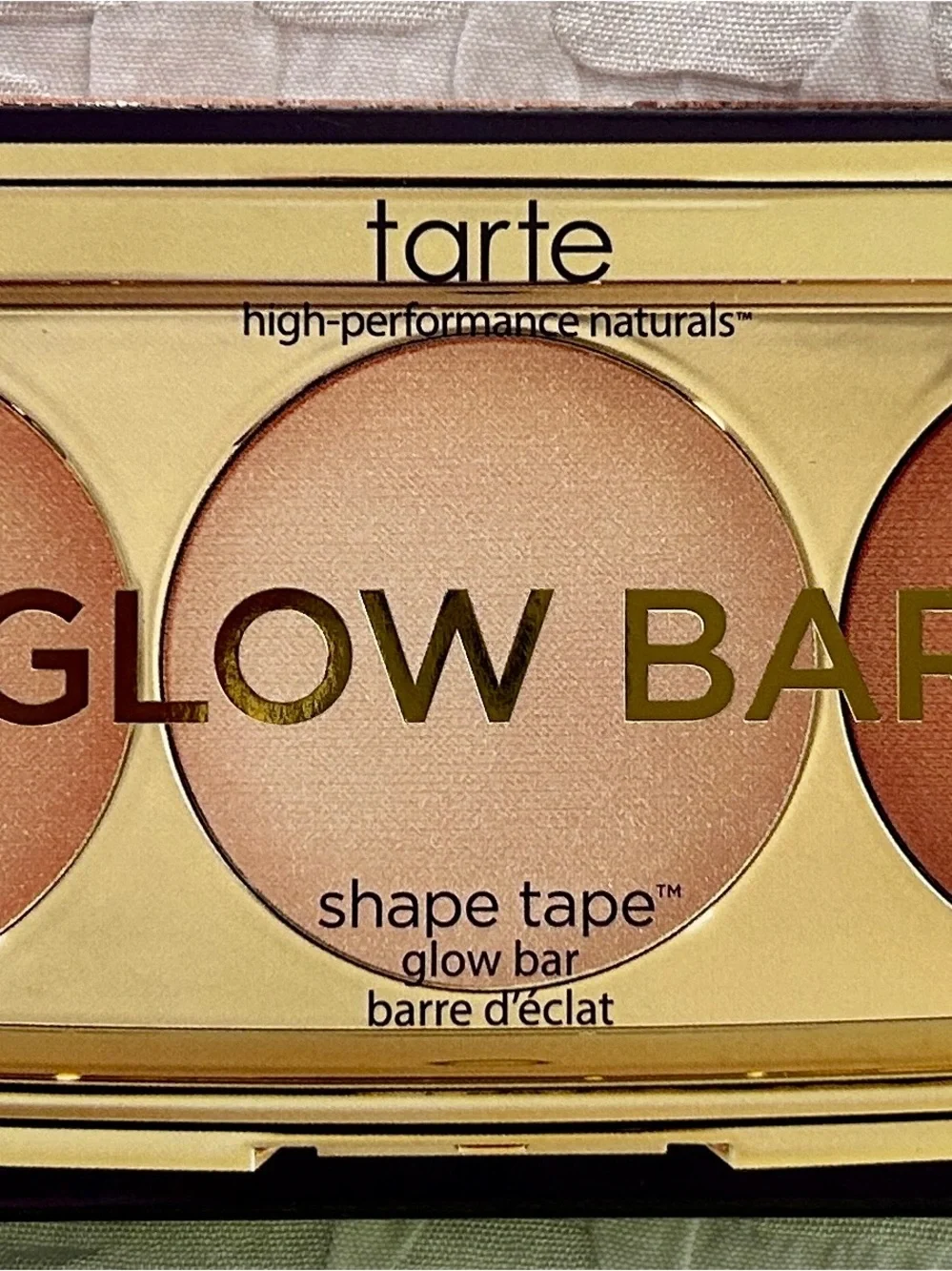 tarte Glow Bar Highlighter Palette - Champagne Peach